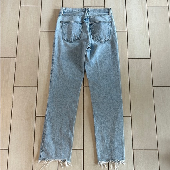 Agolde Lana High Waist Straight Denim in Curio - Picture 6 of 9
